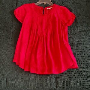 Vibrant Cool-Toned Red Ladies Top